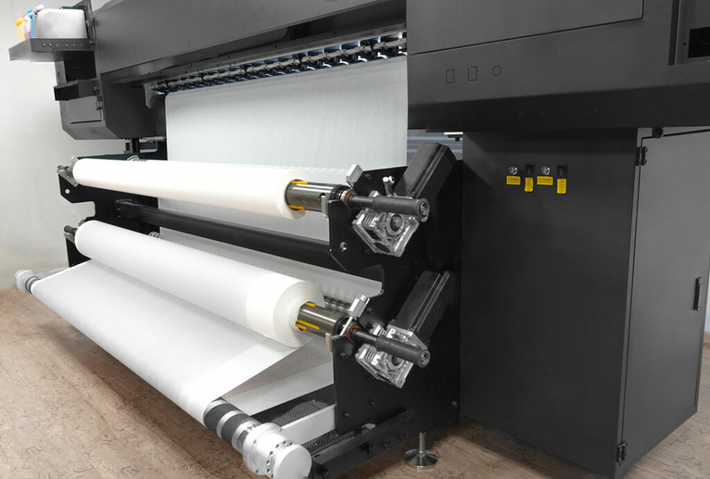 textile digital printing take up system